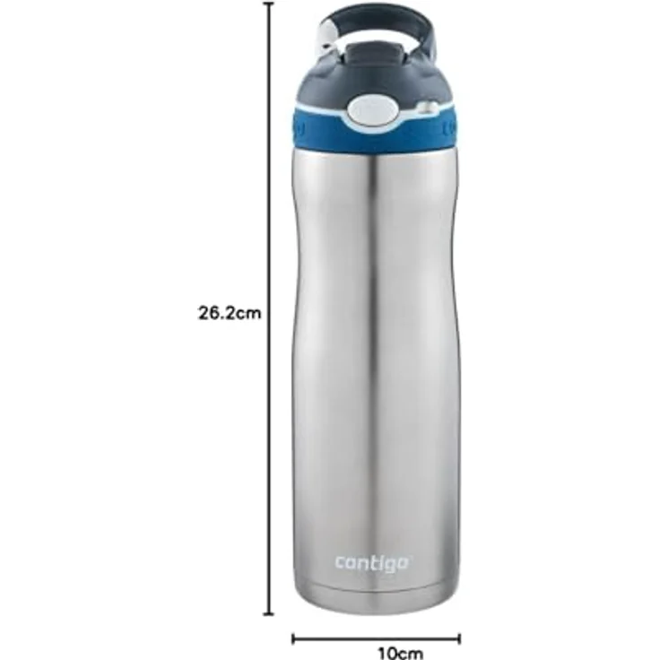Contigo Ashland Chill Trinkflasche mit Tragegriff, 600 ml, grau – Bild 8