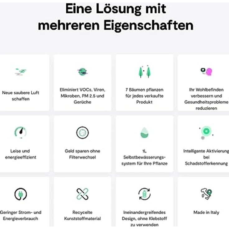 Vitesy Natede Basic, Natürlicher Luftreiniger mit photokatalytischer Technologie und Gestensteuerung – Bild 5