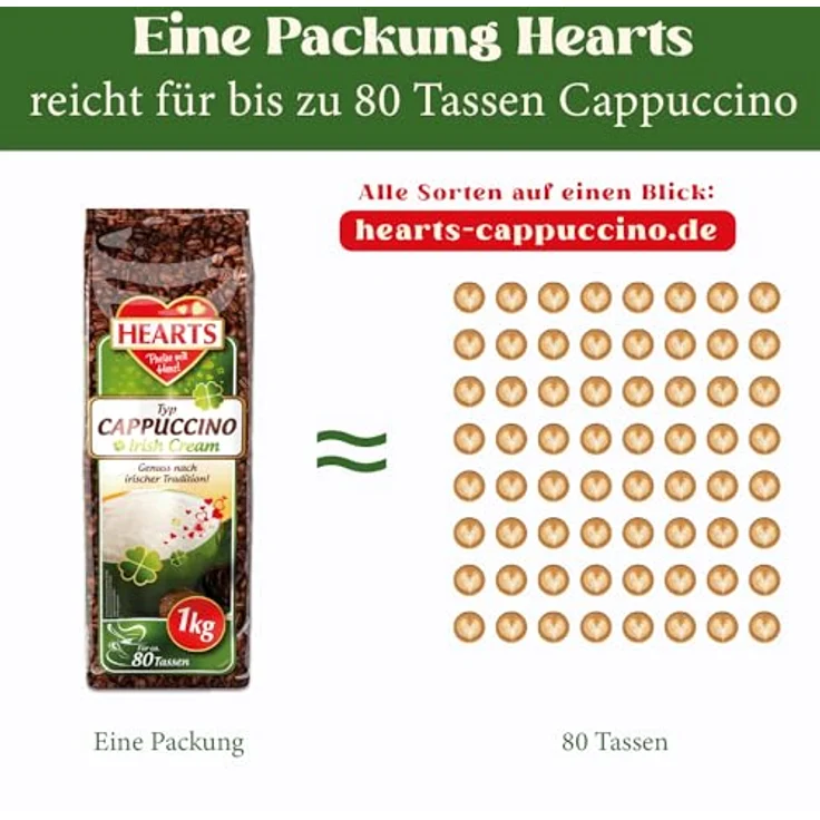 Hearts Cappuccino Irish Cream 1kg – Bild 4