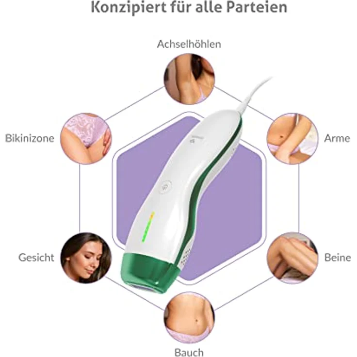 TrueLife BELLE IPL E3 IPL Geräte Haarentfernung Laser, 600.000 Lichtimpulse, 5 Lichtstärken, Schmerzfreie Haarentfernung Laser für alle Körperteile, Automatischer, manueller Modus, Augenschutzsensor – Bild 4