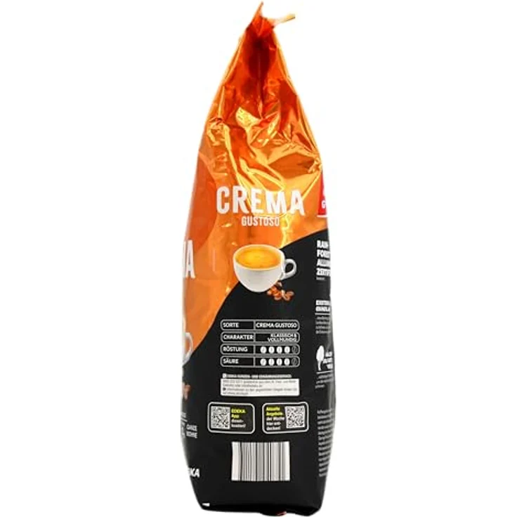 GUT&GÜNSTIG Crema Gustoso Kaffeebohnen, 100% Arabicabohnen, kräftiges Aroma, 1000 g – Bild 2