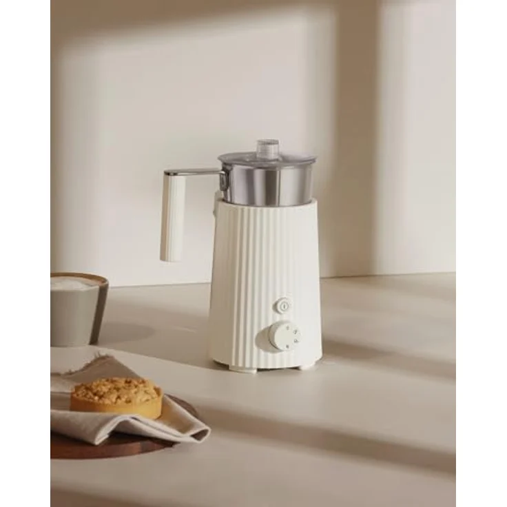 Alessi Plissé MDL13 W - Multifunktions-Induktions-Milchaufschäumer, aus Thermoplastischem Harz, Kanne aus Edelstahl 18/10, Europäischer Stecker 600 W, 35 cl, Weiß – Bild 5