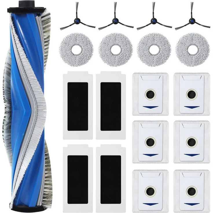 FELIXLEO Staubpinsel 19-teiliges Zubehörset für Ecovacs Deebot T30 Omni / T30 Pro Omni, inkl. Hauptbürste, HEPA-Filter und waschbaren Mopps