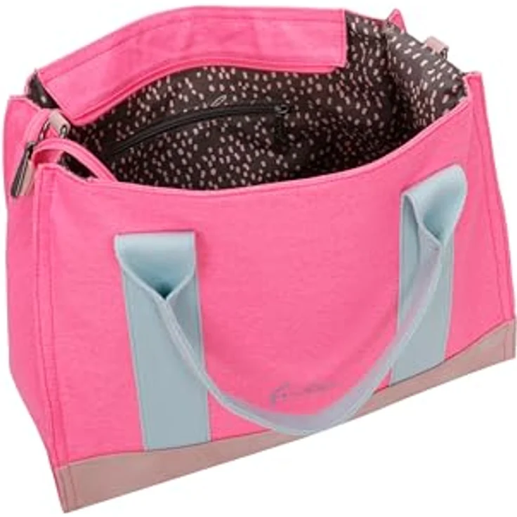 Fritzi aus Preußen Handtasche, große Canvas Handtasche 40 cm, pink, abnehmbarer Schulterriemen, crossbody tragbar – Bild 6