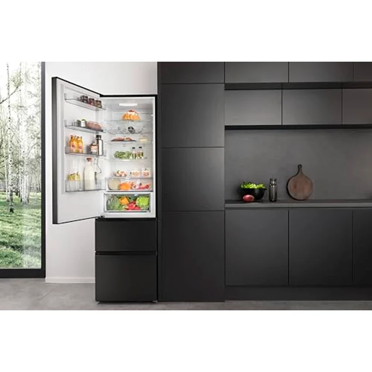 Hisense RM469N4AFD1 Kühl-Gefrierkombination, freistehend, NoFrost, 368 Liter, 229 L Kühlen, 113 L Gefrieren, XtremeFreeze, Smart Fresh, schwarz Inox – Bild 17