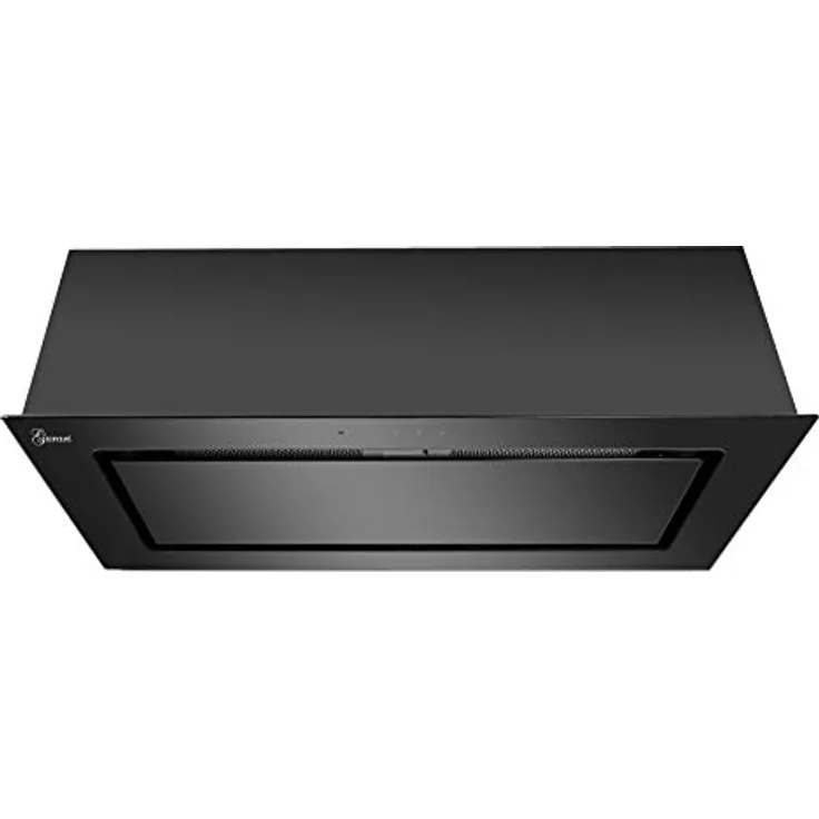 Gurari 217 Einbau Dunstabzugshaube in Schwarz Glas, 3 Stufen, 1000m³/h, 6 Watt LED, Fernbedienung
