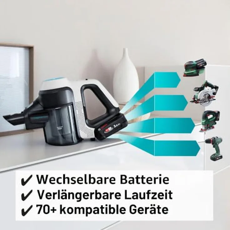 Bosch Unlimited 7 Prohygienic Aqua 2 In 1 Besenstaubsauger, EU Plug 220V - leistungsstarkes 2in1 Aqua-Modell, automatisches Wasserversorgungssystem, HEPA-Filtration, One Size – Bild 15