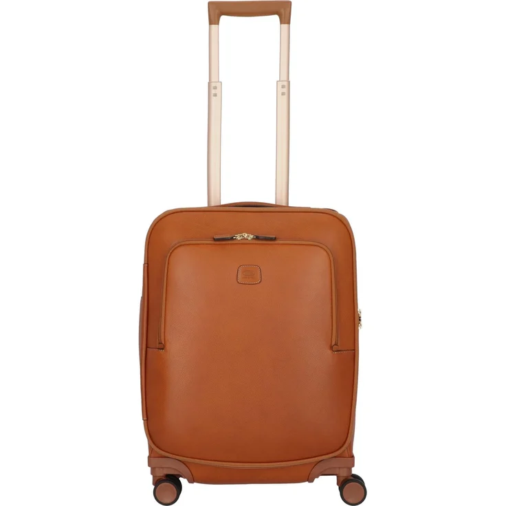 Brics Koffer Life Pelle 4 Rollen Kabinentrolley 55 cm, (45 l) - Edler Leder-Trolley mit TSA-Schloss, Wäschefach und Kreuzpackgurt – Bild 1
