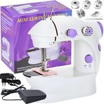 Retoo Nähmaschine Elektrische Mini Reisenähmaschine Tragbare Handnähmaschine, Kompakt und stabil, Universal, Gut ausgestattet, Ideal für jedermann