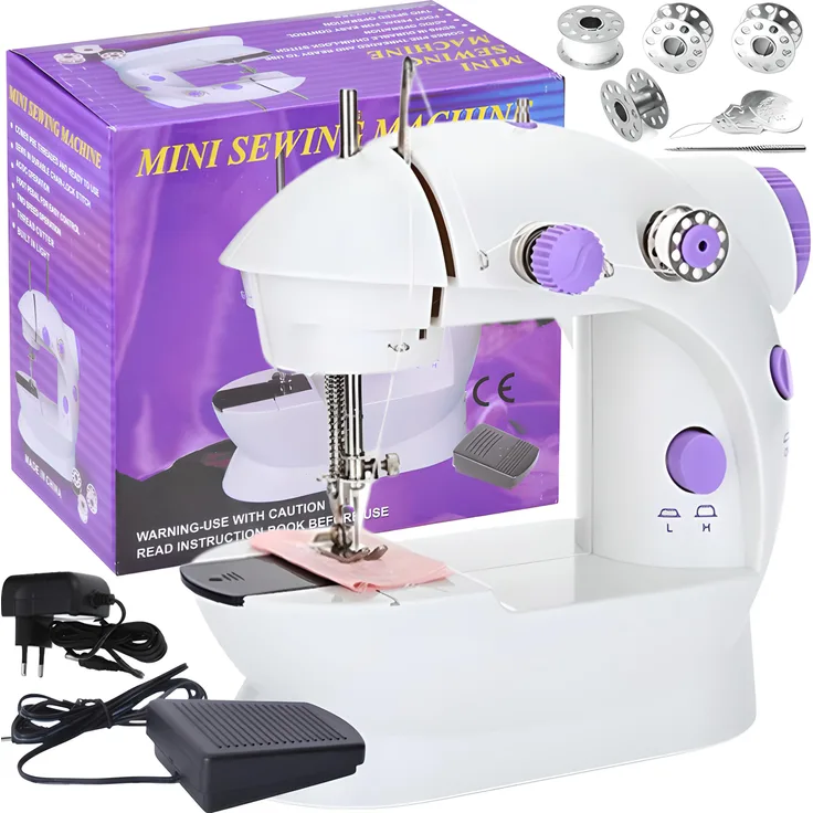 Retoo Nähmaschine Elektrische Mini Reisenähmaschine Tragbare Handnähmaschine, Kompakt und stabil, Universal, Gut ausgestattet, Ideal für jedermann