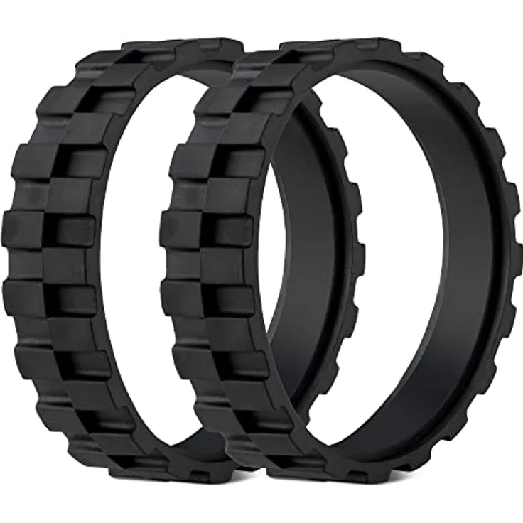 kwmobile 2x Reifen Mantel kompatibel mit iRobot Roomba 500/600 / 700/800 / 900 / i/e/s Serie - Reifen Räder für Saugroboter - Ersatzrad rutschfest