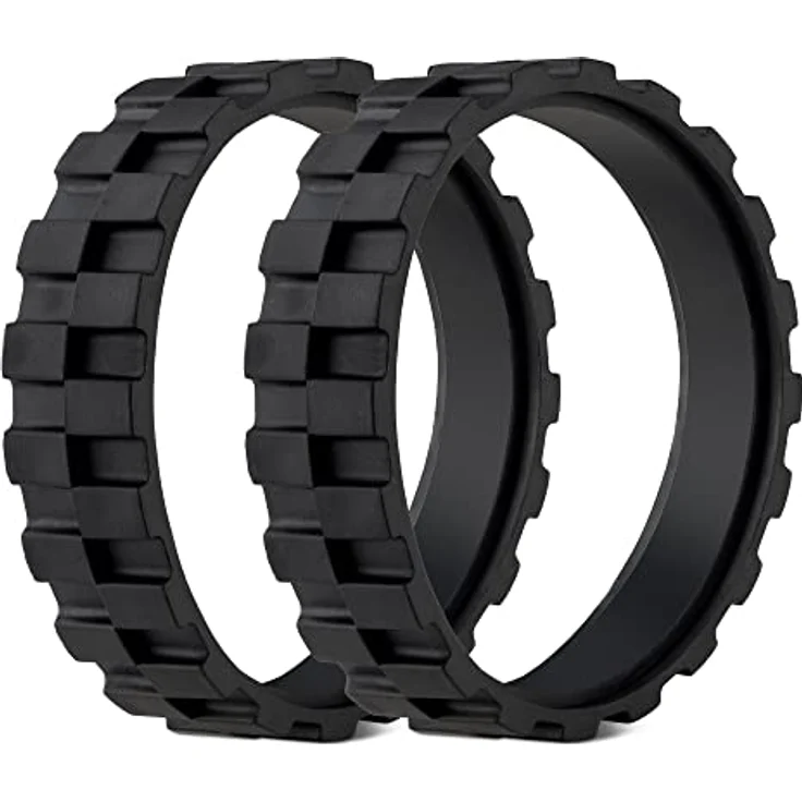 kwmobile 2x Reifen Mantel kompatibel mit iRobot Roomba 500/600 / 700/800 / 900 / i/e/s Serie - Reifen Räder für Saugroboter - Ersatzrad rutschfest – Bild 1