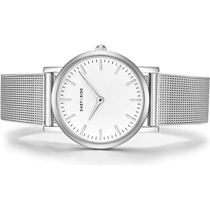Eastside Damen Uhr analog Japanisches Quarzwerk mit Edelstahl Armband Silber 3 ATM 10080010 - stilvolles Design, hochwertige Verarbeitung – Bild 3