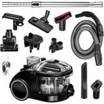 MPM MOD-47 Staubsauger mit Bora-Wasserfilter und Luftreiniger - 2400 W - Schwarz