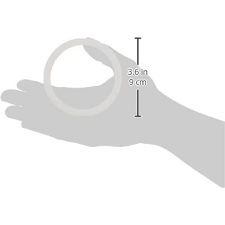 ORYX Dichtung Induktion 12 Tassen Kaffeemaschine, Silikon, Weiß, 9 x 9 x 3 cm, 4 Stück – Bild 5
