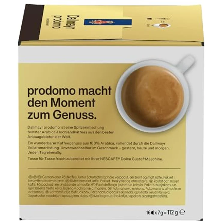 Nescafé Dolce Gusto Dallmayr prodomo, Kaffee, Kaffeekapsel, 3er Pack, 3 x 16 Kapseln – Bild 4
