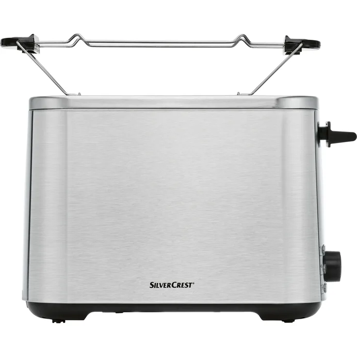 SILVERCREST® Doppelschlitz-Toaster STE 850 E1, 850W mit 7 Bräunungsstufen, Edelstahlgehäuse, silber