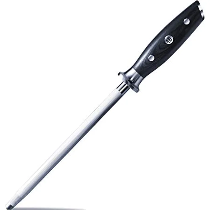 SHAN ZU Wetzstahl Messerschärfer Messer Stahl 20CM für Edelstahl Messer