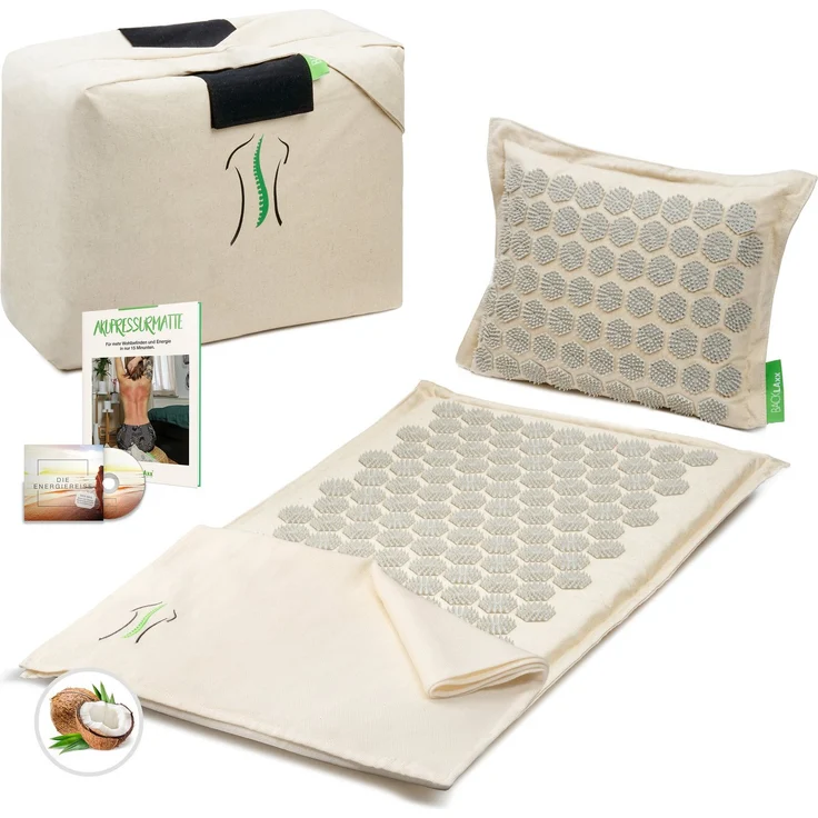BACKLAxx® Akupressurmatte "Original" (Halbleinen, Kokosfaser, Naturlatex) - Preisvergleich – Bild 1