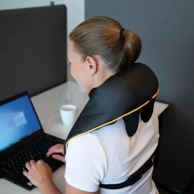 Belena NeckComfort, Nackenmassagegerät mit Shiatsu-Massage, 6 rotierende Massageköpfe und Wärme, individuell einstellbar, schwarz – Bild 2