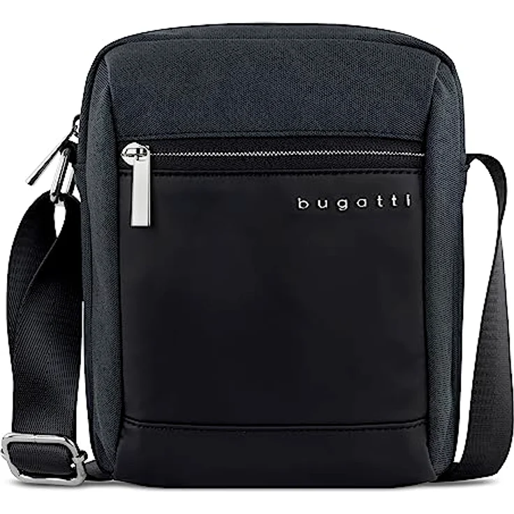 bugatti Sera Umhängetasche mit RFID Schutz, 16 cm, schwarz, 100% Polyester – Bild 1