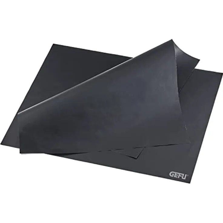 GEFU Dauerbackfolie Set AGEN, antihaftend und wiederverwendbar bis 1000 Mal, 44x39 cm, hitzebeständig bis 260°C