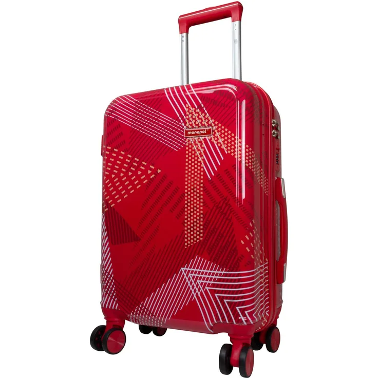 Trendyshop365 Trolley Koffer Ravenna, Polycarbonat, 4 Rollen, Zahlenschloss, 4 Farben, 3 Größen