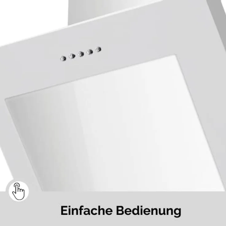 PKM S28-60 BWPY Dunstabzugshaube 60cm Glas weiß Kopffreihaube LED – Bild 4