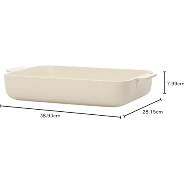 Villeroy & Boch Clever Cooking Rechteckige Backform, 34 x 24 cm, Premium Porzellan, Weiß – Bild 3