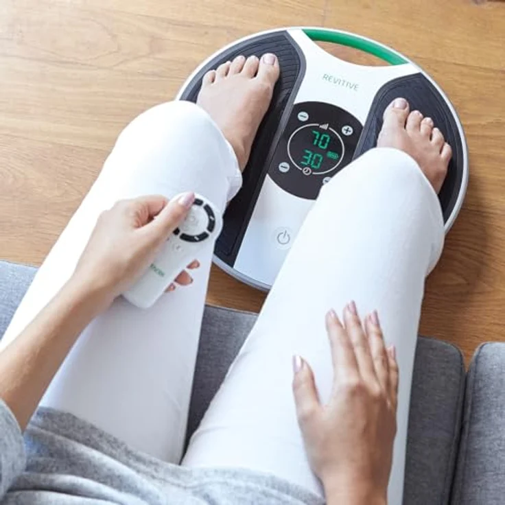 REVITIVE EMS-Fußmassage-Gerät Medic, Durchblutungs-Stimulator mit patentierter OxyWave Technologie, lindert Schmerzen, Schwellungen und Krämpfe, kabellos – Bild 3