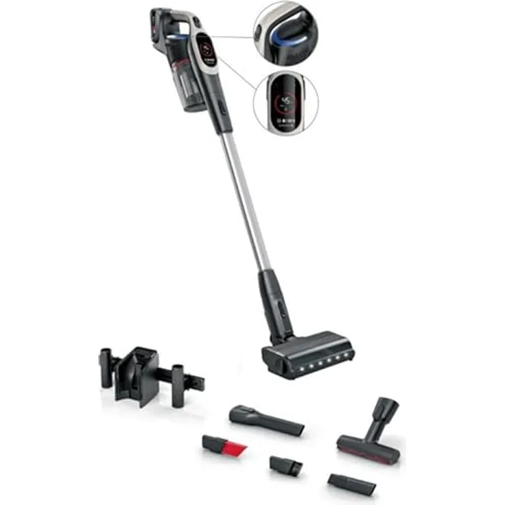 Bosch BCS931GAC Stabstaubsauger, beutellos, HEPA-Filtersystem, Graphit, Anti-Haarverwicklung, 0,4 l, 3 Ah – Bild 2