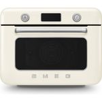 Smeg Multiofen SMEG Kombi-Tisch-Dampfbackofen Creme COF01CREU, vielseitig und professionell, Made in Italien