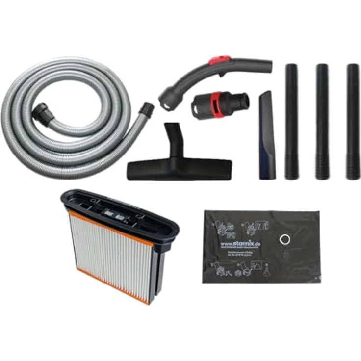 Starmix ISC H-1425 Mono, Industriestaubsauger Staubklasse H, 1400 Watt Leistung, 25 L Behälter, HEPA H14 Filter, QUIX-Schnellwechselsystem – Bild 2