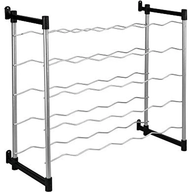 Metaltex Flaschenregal, Grau, Für 30 Flaschen – Bild 1