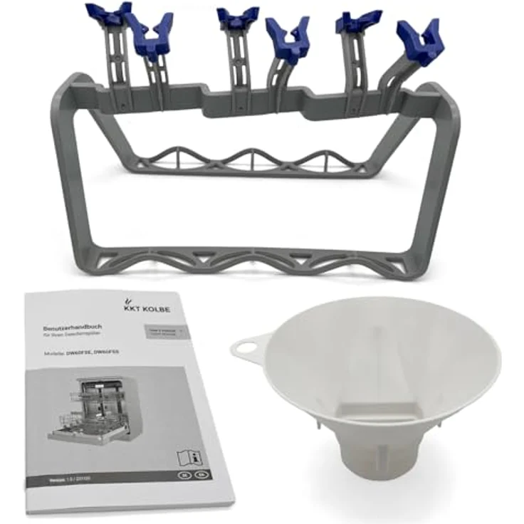 KKT KOLBE DW60FSS, 60 cm Geschirrspüler in Schwarz Silber, freistehend, Unterbaufähig, 14 Maßgedecke, 7 Programme, automatische Türöffnung, Besteckschublade, LED-Beleuchtung, höhenverstellbar – Bild 8