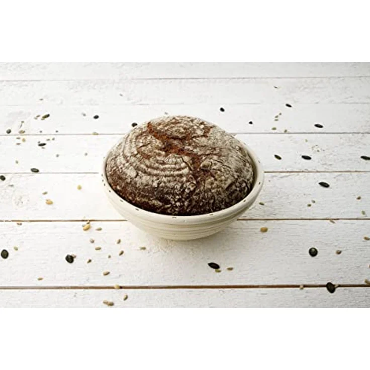 Zenker Gärkorb rund Ø22 cm – Gärkörbchen aus natürlichem Rattan für selbstgemachtes Brot – Versorgt Teig mit Sauerstoff für lockere und luftige Brote – Bild 4