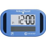 Lescars e-Parkscheibe mit Display, digitale Parkscheibe mit ECE-Zulassung, Solarstrom und Erschütterungssensor