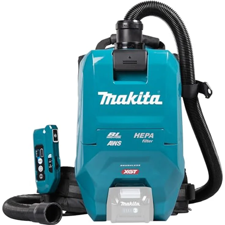 Makita VC009GZ01 Akku-Rucksackstaubsauger 40V max. mit AWS (ohne Akku, ohne Ladegerät), Petrol/Schwarz – Bild 3