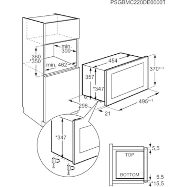 AEG Mikrowelle NMB5S171SB, 17 l, einfach zu öffnende Tür, Auftau-Funktion – Bild 7