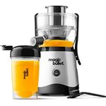 Magic Bullet Mini Entsafter mit Becher, Schwarz und Silber