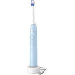 Philips Sonicare 6100 HX7406/01, Elektrische Zahnbürste mit 62000 Bewegungen/Min, 2 Modi, 3 Intensitätsstufen, Druckwarnung, BrushSync Erinnerung, 2 Min. Timer, Light Blue