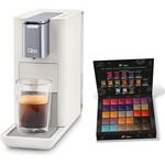 Tchibo Qbo „ESSENTIAL“ Premium Kapselmaschine inkl. 30 Qbo Kapseln für Espresso, Caffè und Caffè Grande, kompaktes Design, Bright Sand