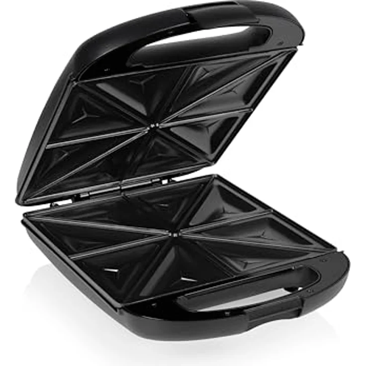 Tristar Waffeleisen Tristar Sandwichmaker Antihaftbeschichtung, Überhitzungsschutz Schwarz, 1500.00 W – Bild 4