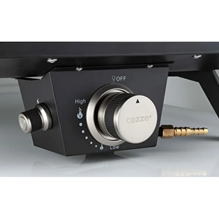 Cozze Gas-Pizzaofen 17, 8 kW, 450 °C, Backzeit nur 2 Minuten, 42,5 x 42,5 cm, schwarz – Bild 6