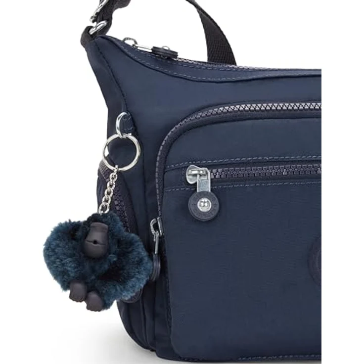 KIPLING Umhängetasche Basic Eyes Wide Open, Blau, mit vielen Zippertaschen – Bild 6