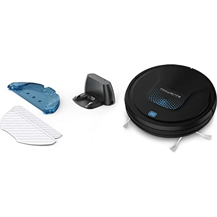 Rowenta RR8275WH X-PLORER Serie 45 AQUA Saugroboter mit Wischfunktion, 150 min Akkubetrieb, schwarz – Bild 2