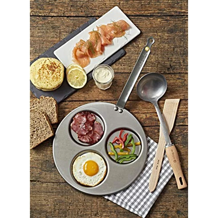 DE BUYER 5612.01 Box # Brunchtime: Triblinis + Pfannenwender + Schöpflöffel, Umweltfreundliche Verpackung, Hergestellt in Frankreich – Bild 4