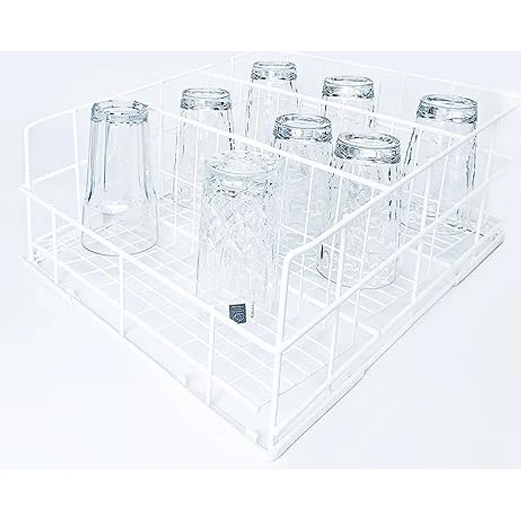 Morleos Spülkorb Drahtgitterkorb 500x500 mm, 3 Reihen für Gläser und Tassen, rostschutzbeschichtet, geeignet für Gastronomiespülmaschinen – Bild 3