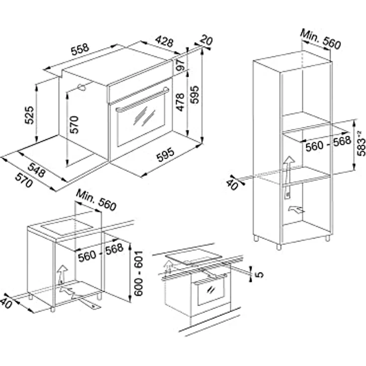 Franke FSM 804 I B BK, 77 cm Zonen-Induktionskochfeld mit integrierter Bauweise, 4 Zonen, Touch-Panel, Kindersicherung, schwarz – Bild 3