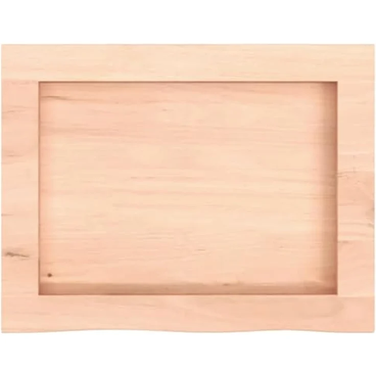 "vidaXL Schneidebrett Waschtischplatte 40x30x(2-4) cm Massivholz Unbehandelt, Eichenholz mit Naturkante" – Bild 4